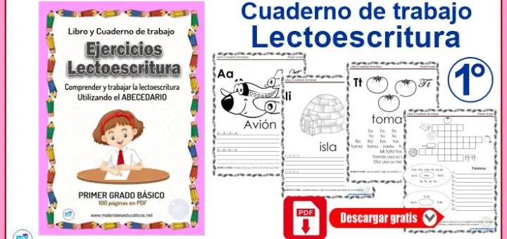 Cuaderno de trabajo Aprendemos a Leer 1 Primaria Básica