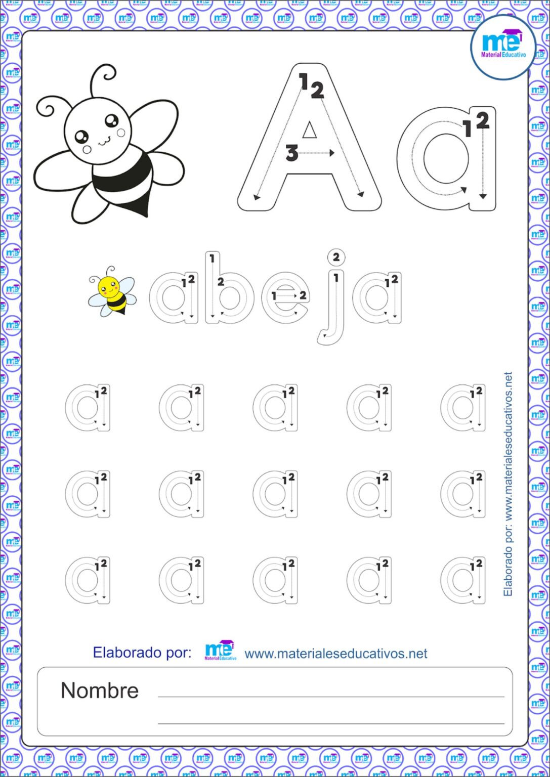 Librito Trazos De Las Vocales Material Educativo