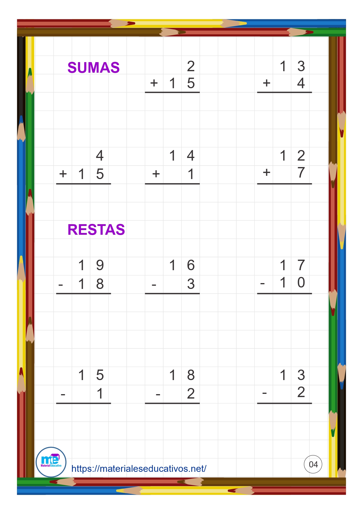 Cuadernillo De Sumas Y Restas Cifras Problemas Matem Ticos The Best Porn Website