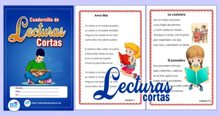 CUADERNILLO LECTURAS CORTAS AÑOS Materiales Educativos