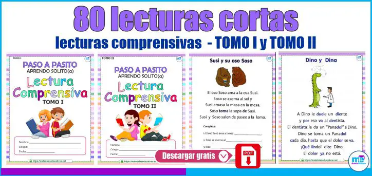 LECTURA COMPRENSIVA PASO A PASITO APRENDO Materiales Educativos