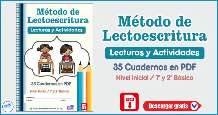 Cuaderno de actividades del método lectoescritura