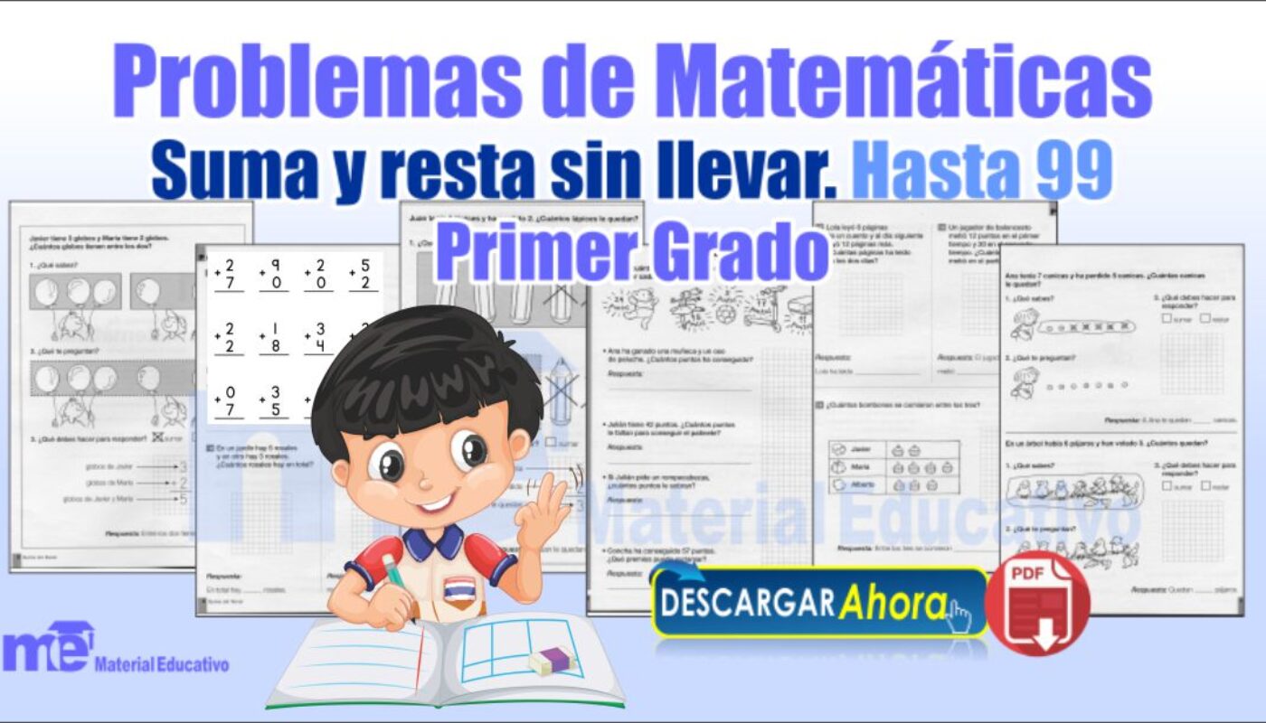 Problemas Matematicas De Suma Y Resta Sin Llevar Primer Grado