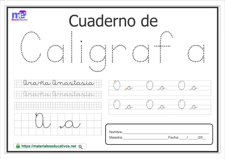 11 Cuadernos Caligrafía Para Educación Infantil - Materiales Educativos