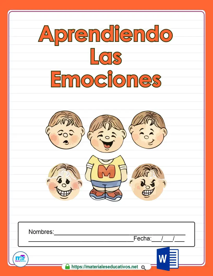 Cuaderno Aprendiendo Las Emociones - Materiales Educativos