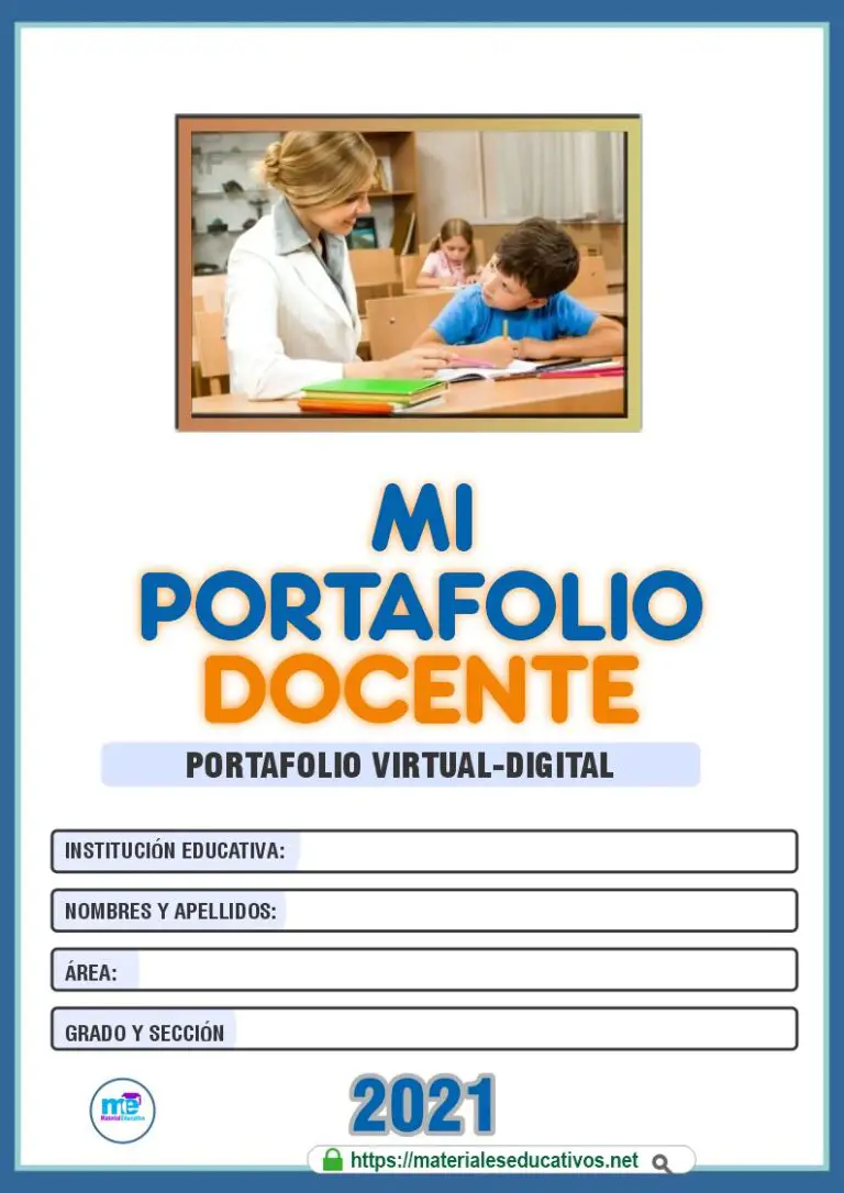 PORTAFOLIO DEL DOCENTE - Materiales Educativos