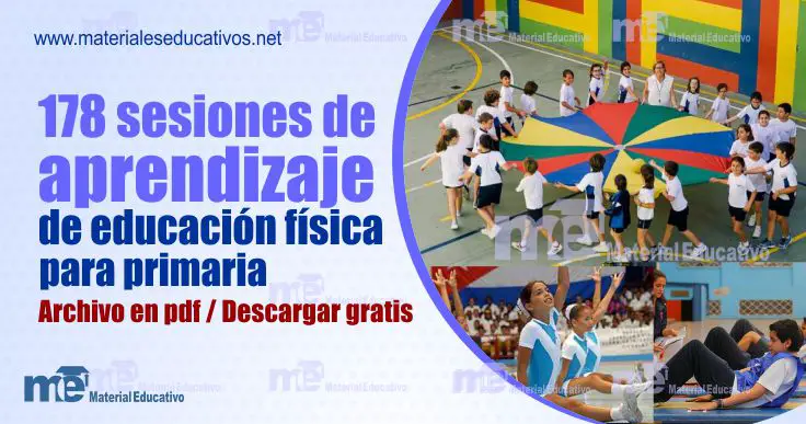 178 sesiones de aprendizaje de educación física para primaria