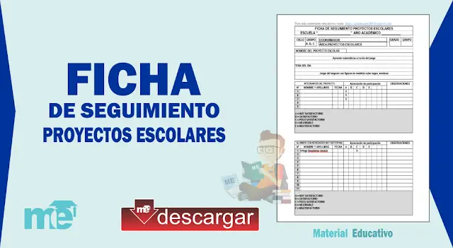 Ficha De Seguimiento Proyectos Escolares