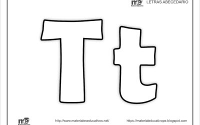 LETRAS DEL ABECEDARIO MAYUSCULAS Y MINUSCULAS T-Z
