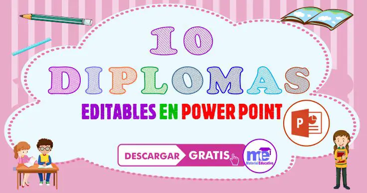 10 DIPLOMAS EDITABLES GRATIS EN POWER POINT