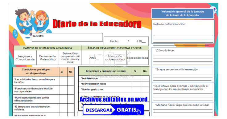 Diario de la educadora