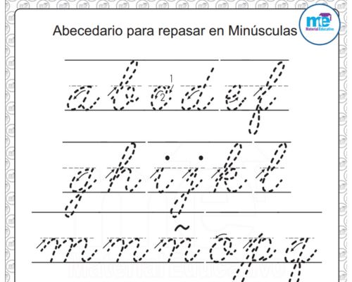 Ejercicios de trazos de letras mayusculas y minusculas