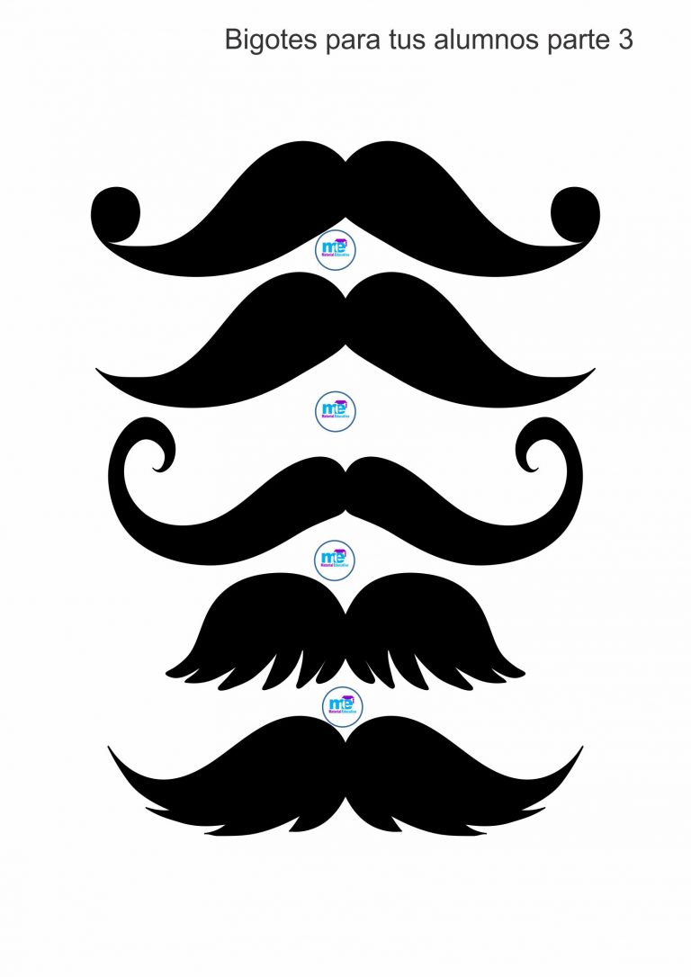 Bigotes para tus alumnos moldes para imprimir I Actividades