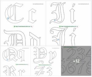 Moldes De Letras G Tica May Sculas Y Min Sculas Del Abecedario