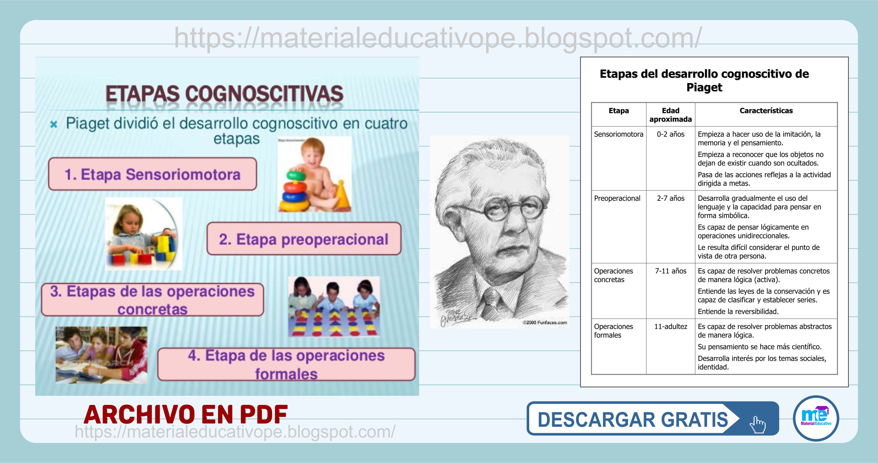 Piaget Y Las Etapas Del Desarrollo Cognitivo I Estrategias Educativas 7547