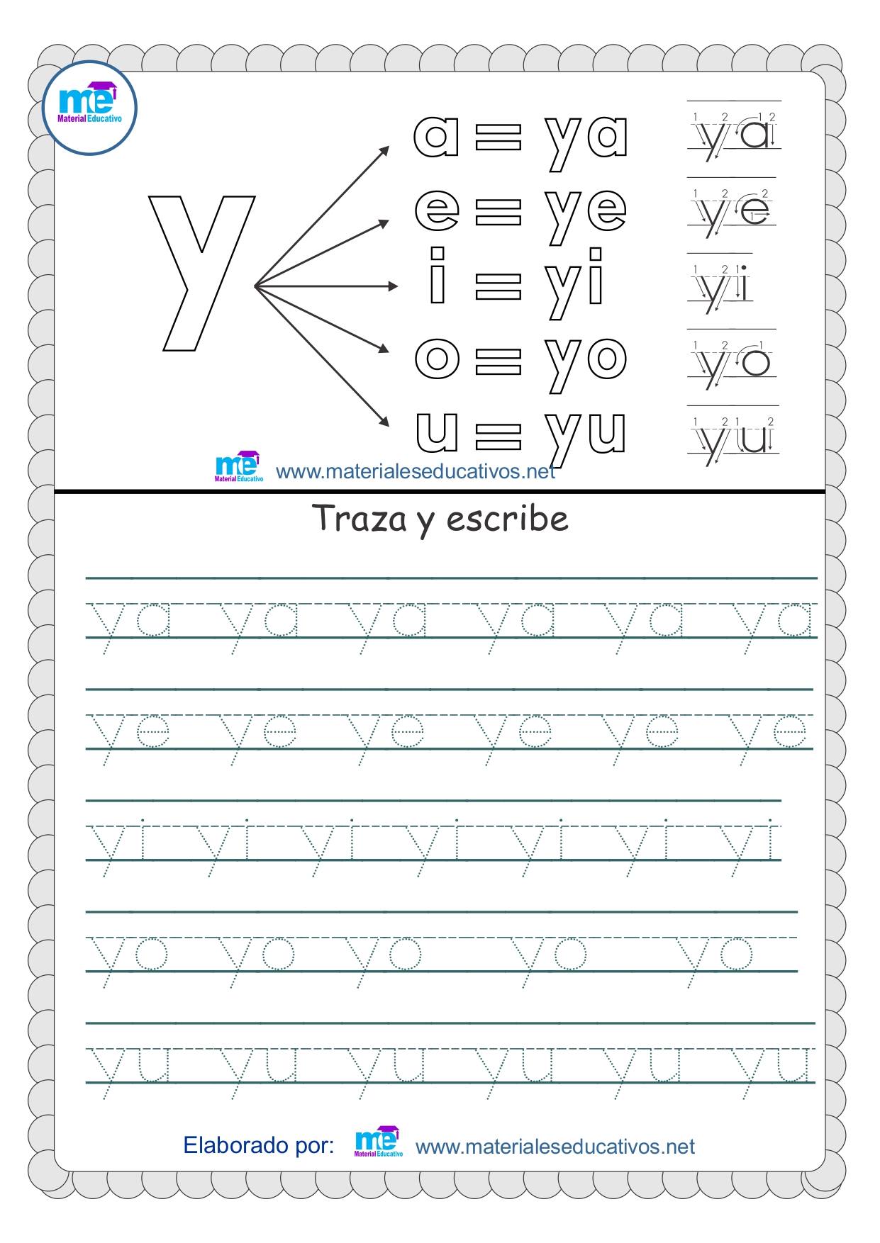 Colorea Traza Y Escribe Las Letras Del Abecedario I