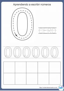 Ficha De Grafomotricidad De Numero 0 I Material Educativo