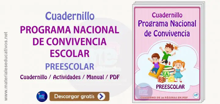 CUADERNILLO PROGRAMA NACIONAL DE CONVIVENCIA ESCOLAR Y ACTIVIDADES