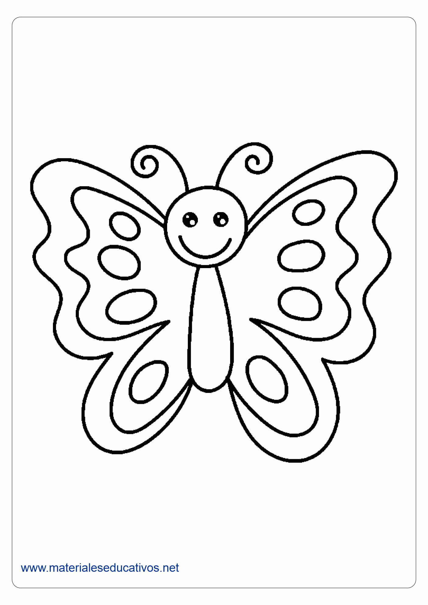 Dibujos de mariposas para colorear.