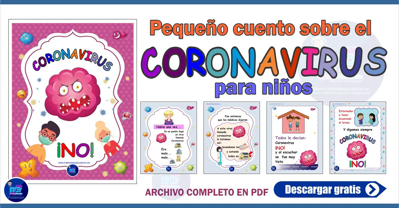 Pequeño cuento sobre el coronavirus para niños