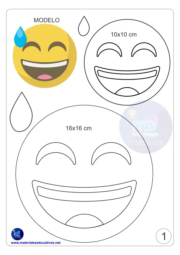 Moldes Emoji 1