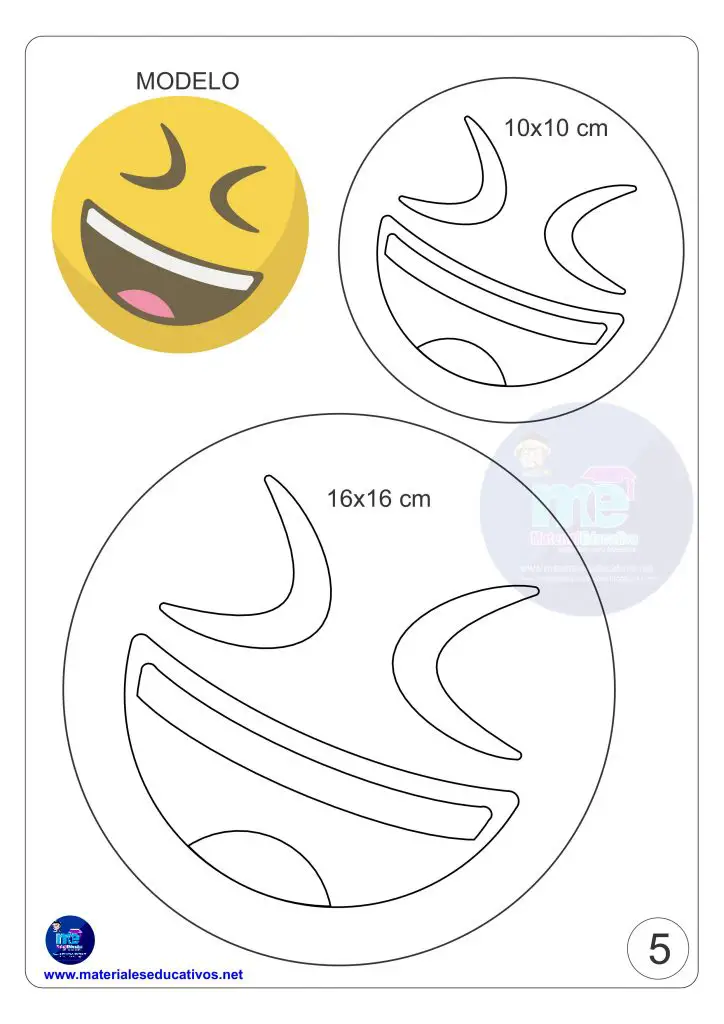Moldes Emoji 6