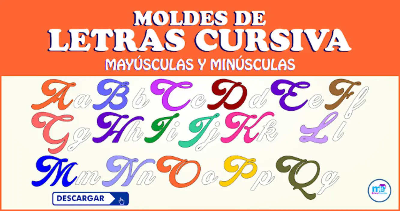 MOLDES DE LETRAS CURSIVAS MAYÚSCULAS Y MINÚSCULAS EN PDF
