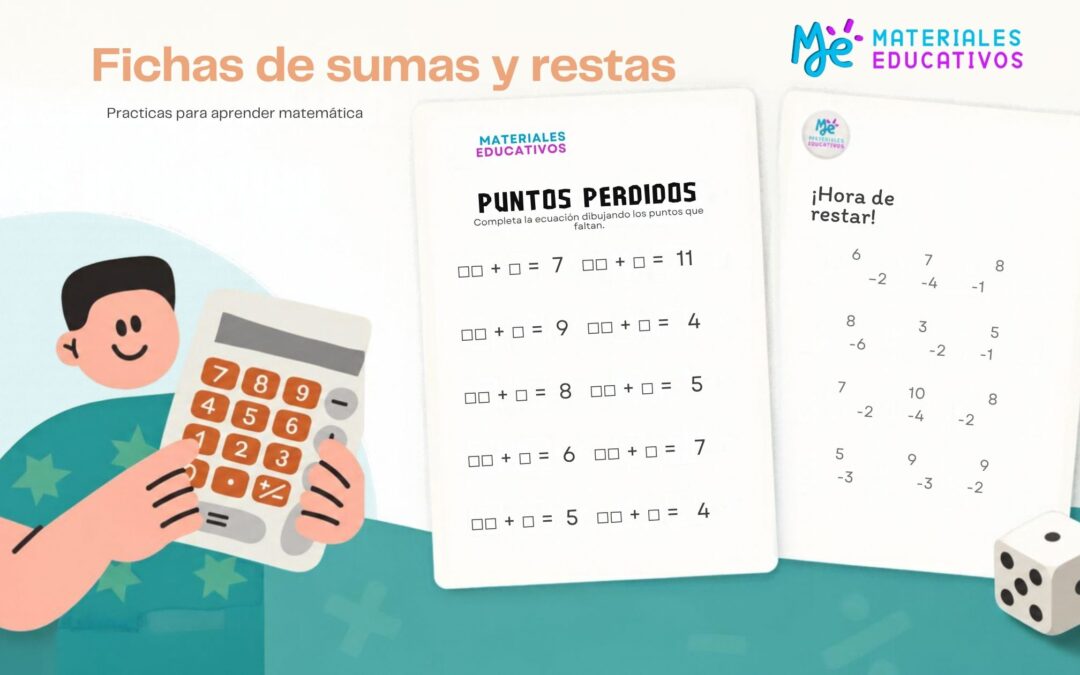 Fichas de sumas y restas para imprimir PDF gratis