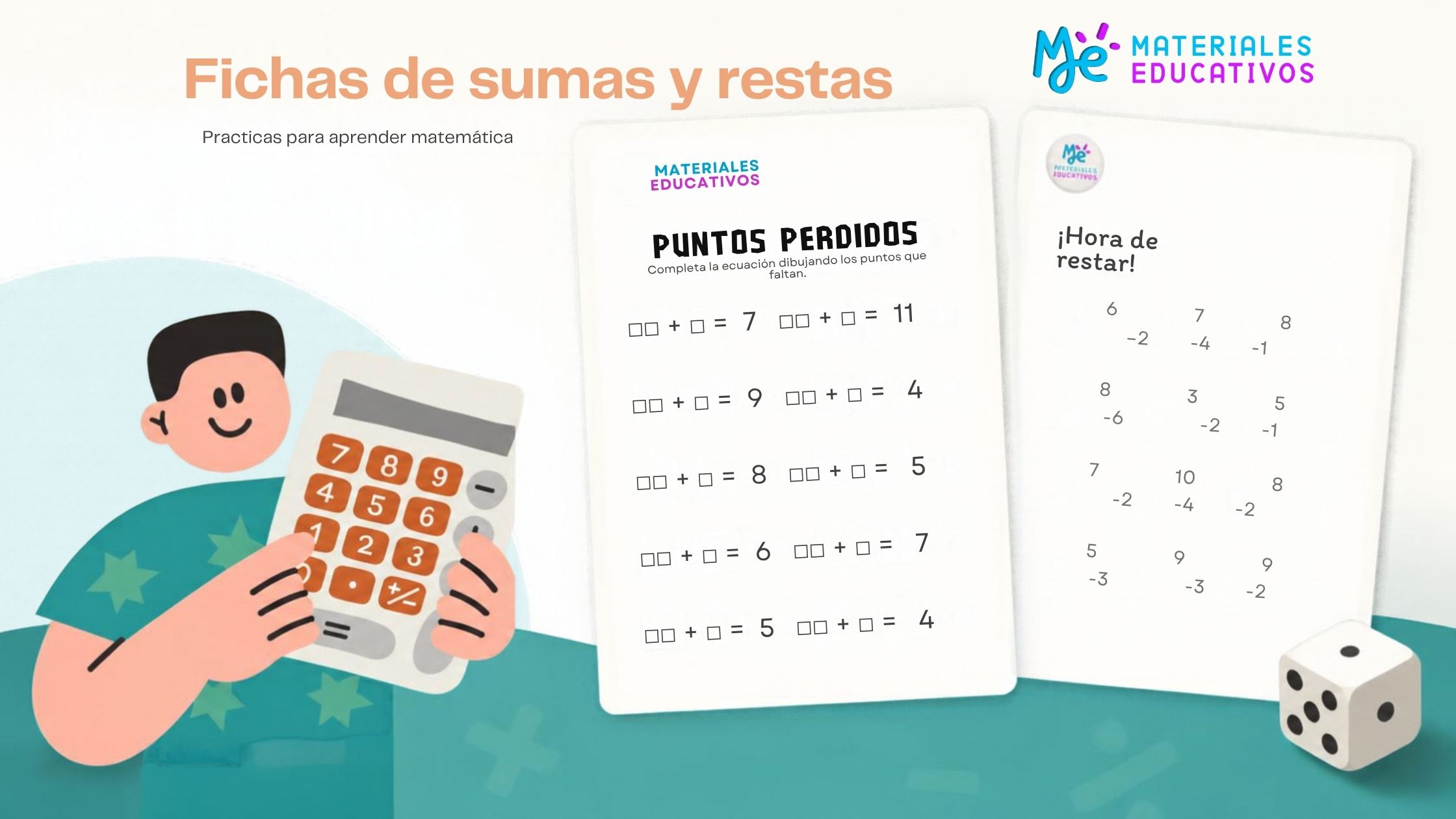 fichas de sumas y restas