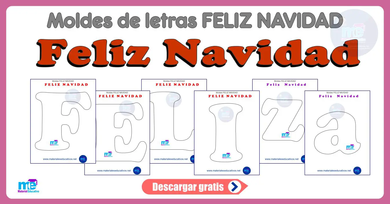 Moldes De Letras Feliz Navidad Para Imprimir Dibuja Las Letras De Feliz ...