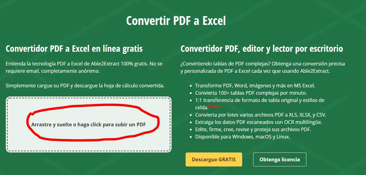 Como Convertir PDF a Excel (Sin Programas)