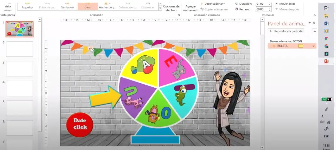 Como Hacer Una Ruleta Que Gire En Power Point - Zepta