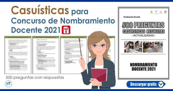 CASUÍSTICAS PARA CONCURSO DE NOMBRAMIENTO DOCENTE 2021