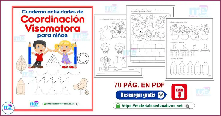 Cuaderno de Ejercicios y Actividades de coordinación visomotora para niños