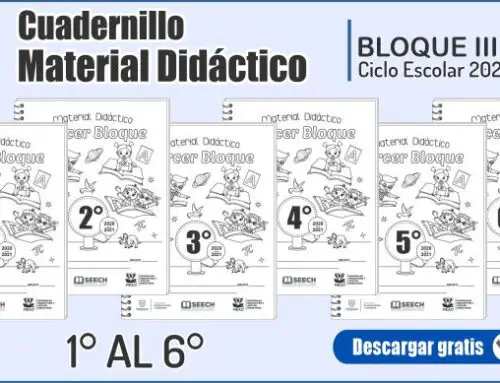Cuadernillo Material Didáctico Bloque III 1°, 2°, 3°, 4°, 5°, 6° Grado 2020-2021