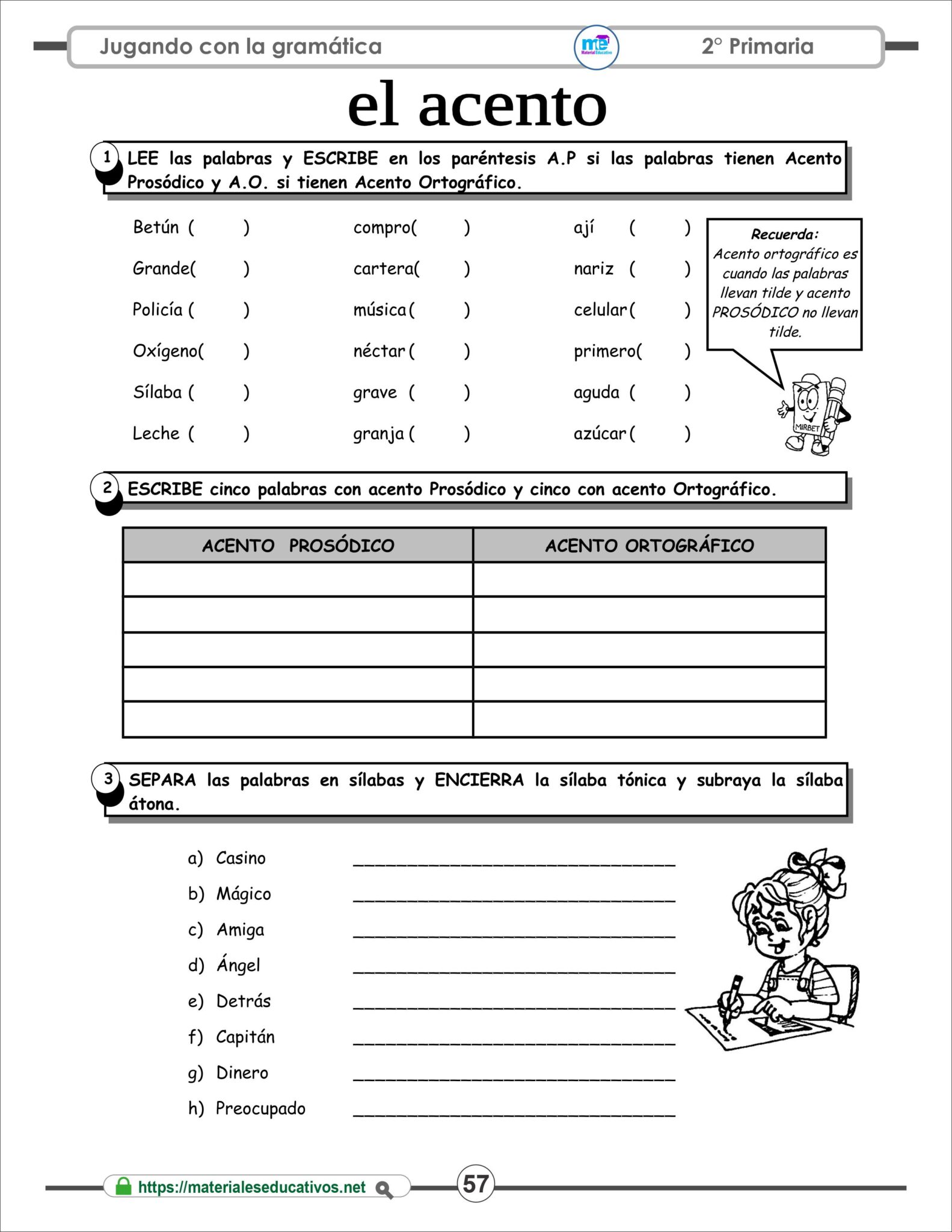 Cuaderno Ejercicios De Gramática Español 2° Primaria Materiales