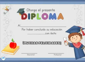 diplomas para niños editables 3