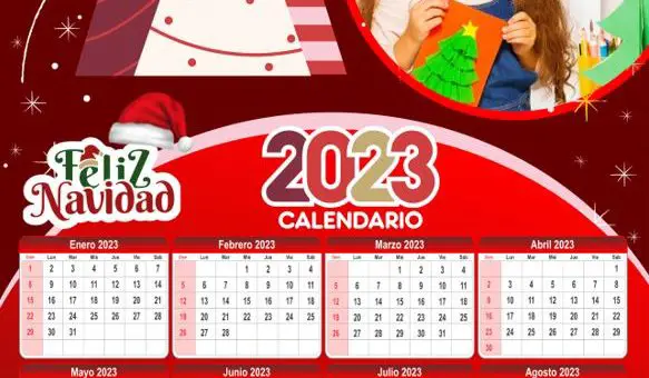 Calendario Editable 2023 Para Imprimir Modelo 6 Mater 9051