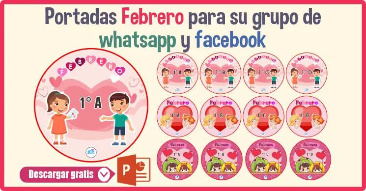 Portadas Febrero para su grupo de whatsapp y facebook