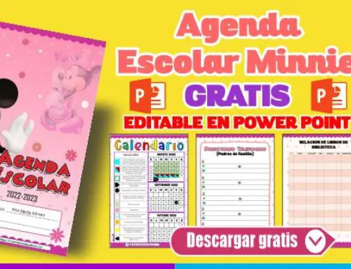 Agenda Escolar Minnie Mouse Ciclo Escolar 2022-2023