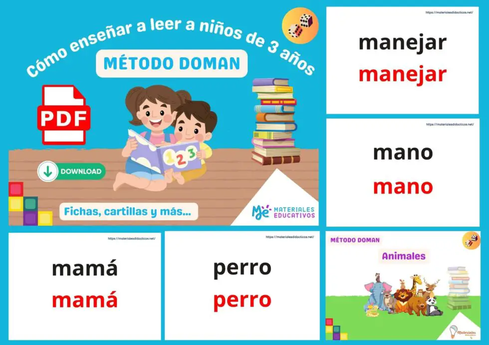 Metodo De Glenn Doman Como Enseñar A Leer A Los Tres Años Materiales Educativos