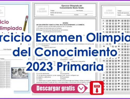 Examen Olimpiada de Conocimiento 2023 Primaria