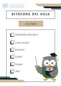 bitacora del aula modelo 4