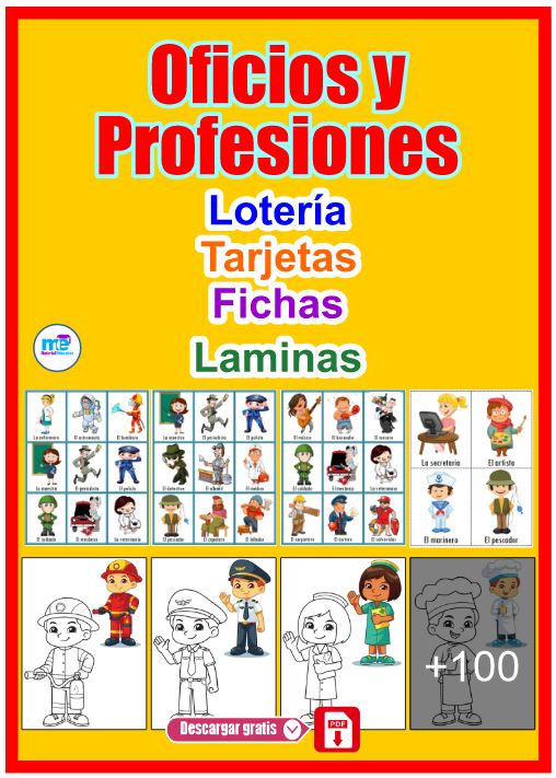 Fabulosos Disenos De Oficios Y Profesiones Para Ensenar Y Aprender 
