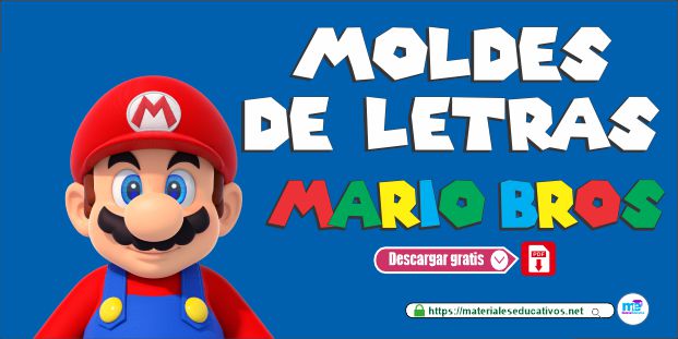 Moldes de Letras Mario Bros