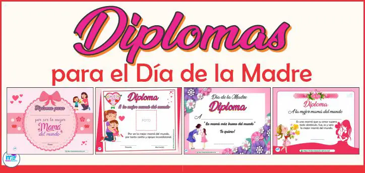 Diplomas para el Día de la Madre