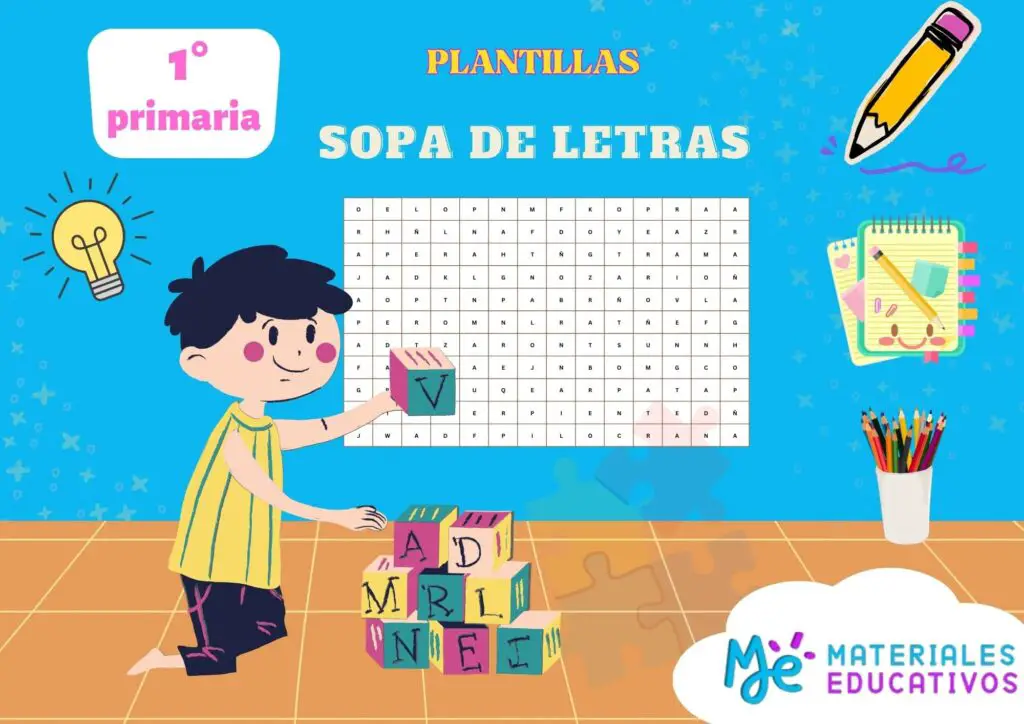 plantillas de sopa de letras para primaria