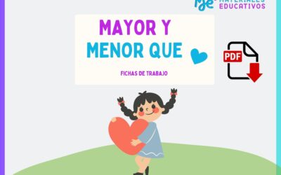 Fichas de trabajo: Signos Mayor y menor que