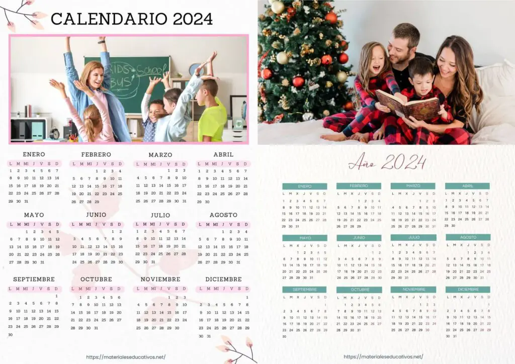calendario familiar 2024 para imprimir 