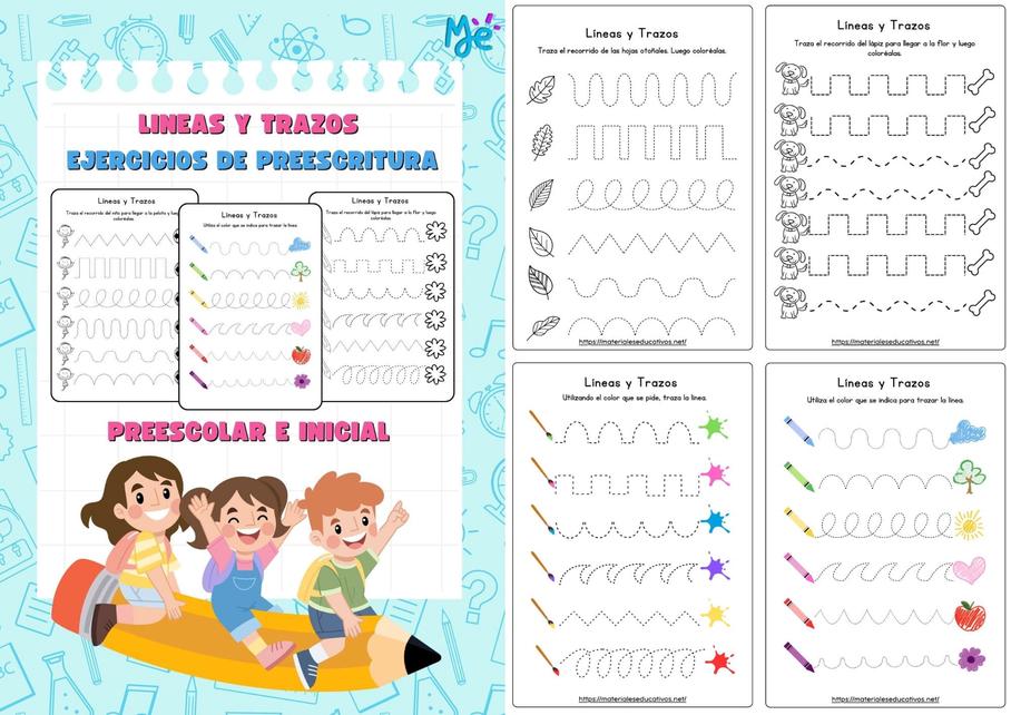 lineas y trazos caligrafia